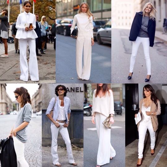 look calça branca mulheres