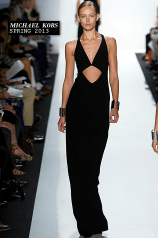 vestido recortado sexy