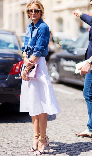 olivia palermo camisa jeans